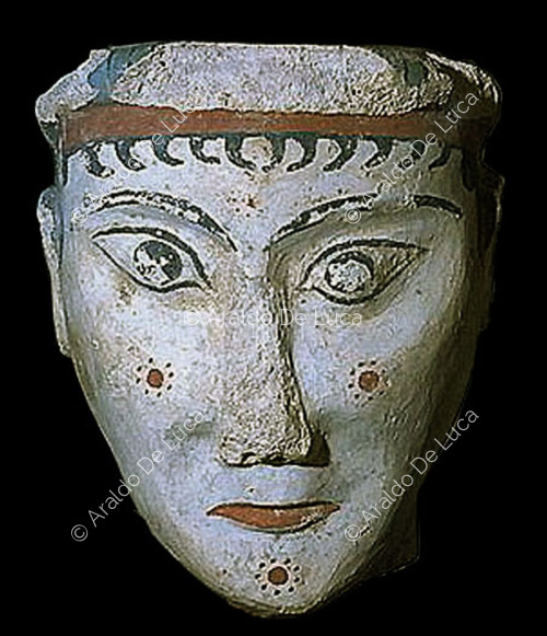 Decorated female head