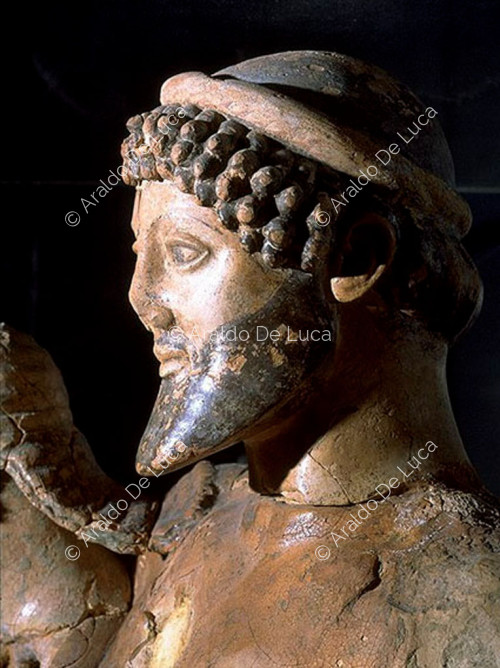 Statue mit Ratte von Ganymed