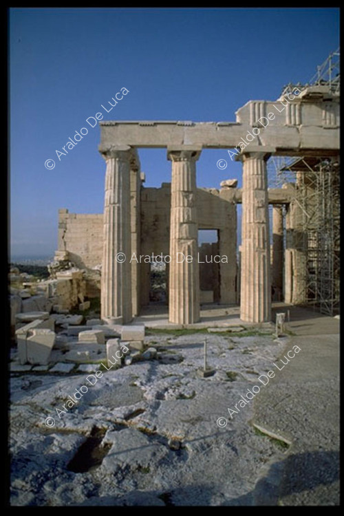 Fachada posterior del Partenón