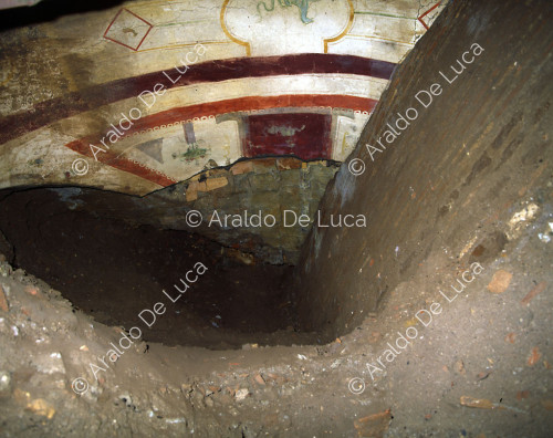 Excavación con indicios de fresco de edad romana