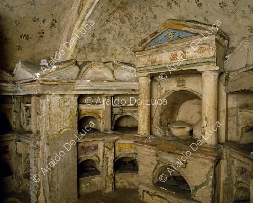 Vista interior de la tumba de los Escipiones