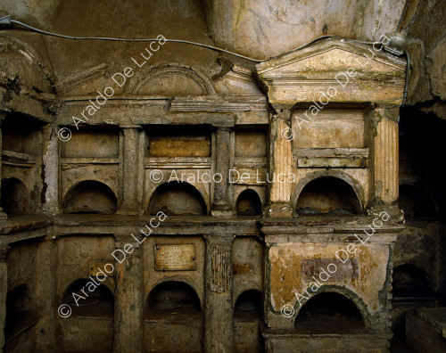 Vue intérieure du tombeau des Scipions