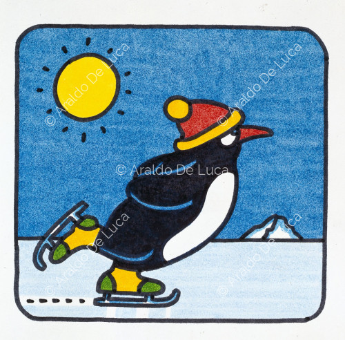 Pinguino pattinatore