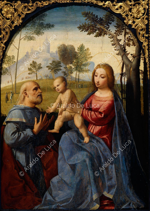 Madonna and Child with Saint