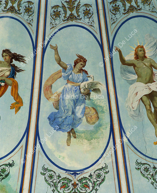 Villa Torlonia. Vault fresco. Detail