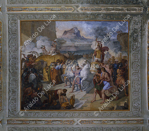 Villa Torlonia. Fresco with mythological scene