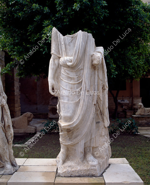 Headless toga statue