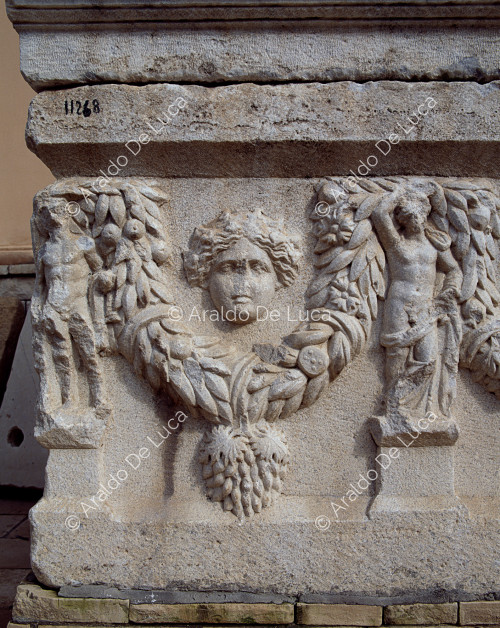 Relief with festoons