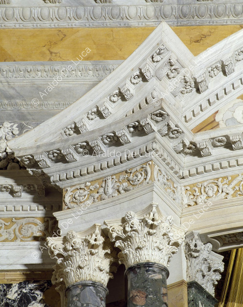Architectural-decorative frame - Ecstasy of St. Theresa, detail