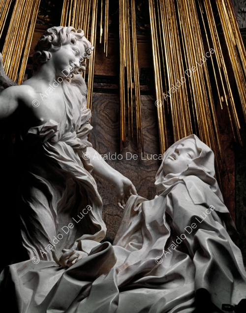 Die heilige Teresa und der Engel - Ekstase der heiligen Teresa, Detail