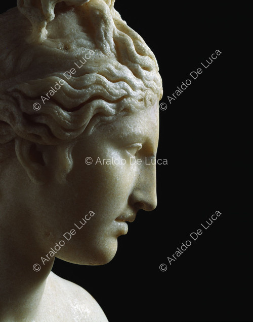 Capitoline Venus, detail of the face