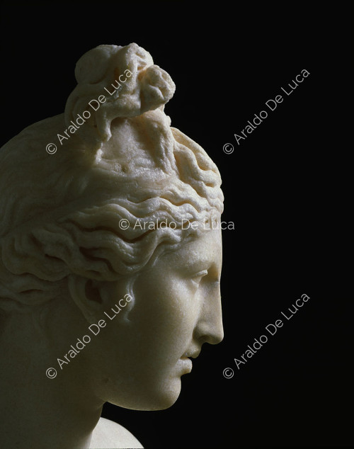 Capitoline Venus, detail of the face