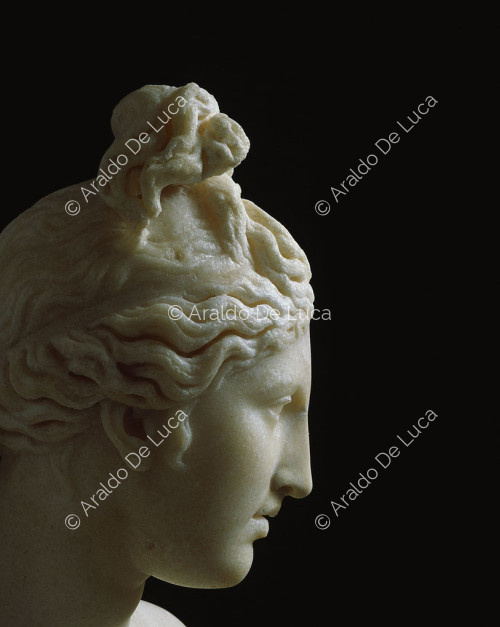 Venus Capitolina, detalle del rostro