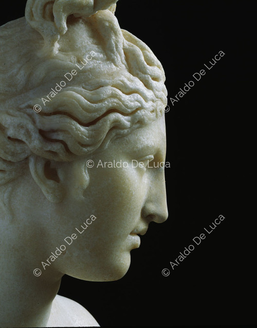 Venus Capitolina, detalle del rostro