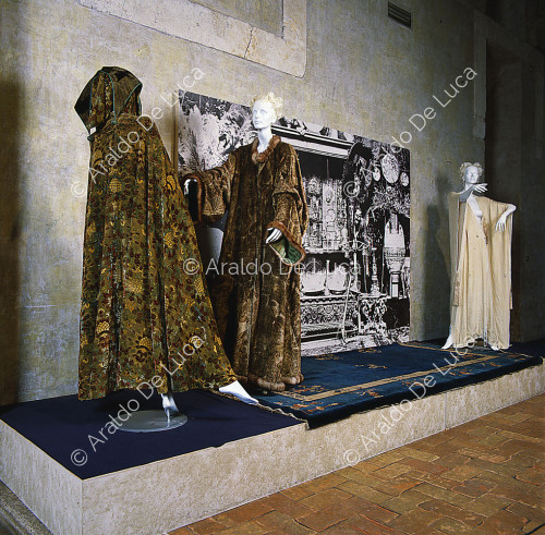 Damask dress and cloaks