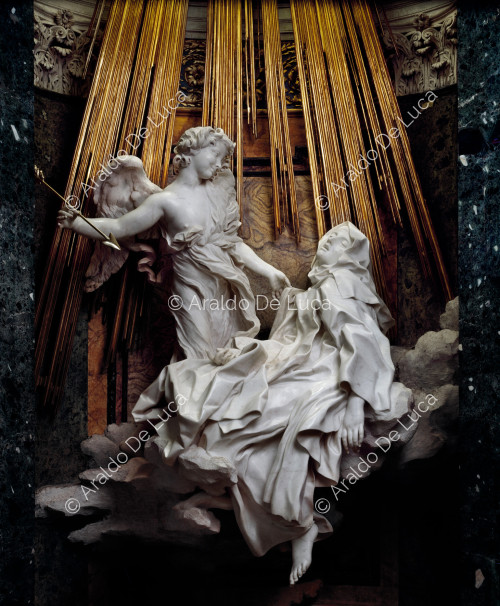 Sainte Thérèse et l'ange - Extase de Sainte Thérèse, détail