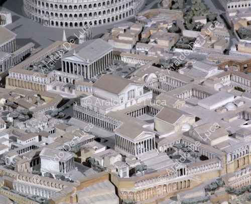 Reconstruction of Imperial Rome. Detail
