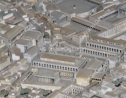 Maqueta de la Roma Imperial. Detalle