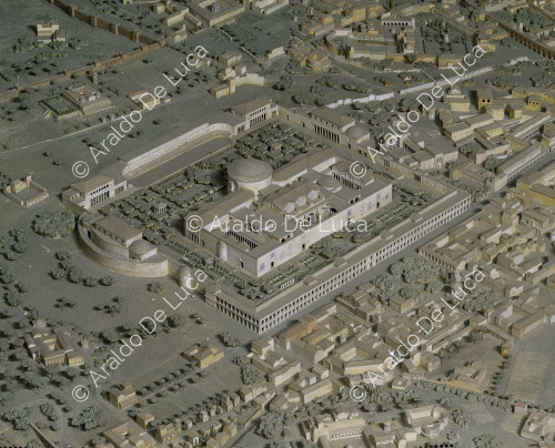 Model of Imperial Rome. Detail