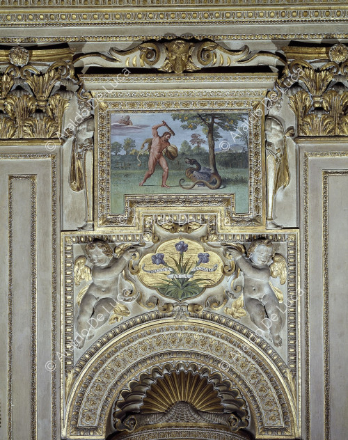 Frieze fresco with Hercules