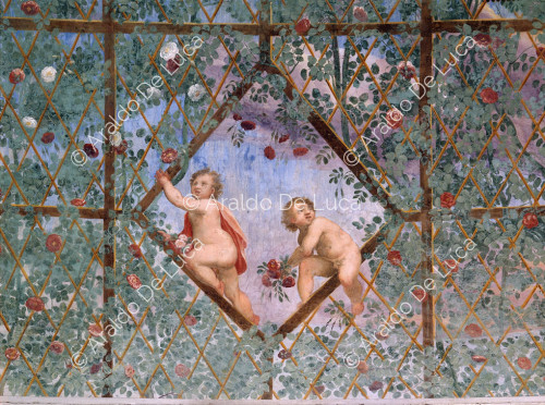 Fresco with putti