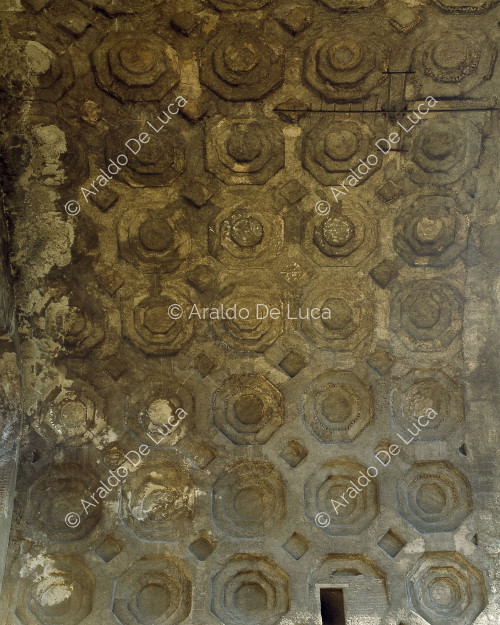 Bogen des Septimius Severus. Detail des Gewölbes