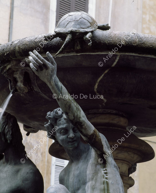 Schildkrötenbrunnen auf der Piazza Mattei