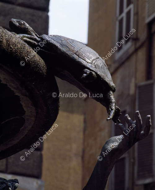 Schildkrötenbrunnen auf der Piazza Mattei