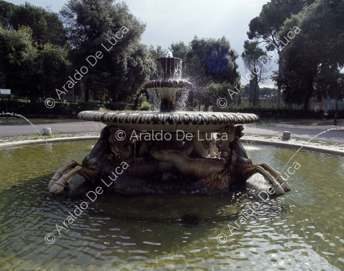 Villa Borghese, der Brunnen der Seepferdchen