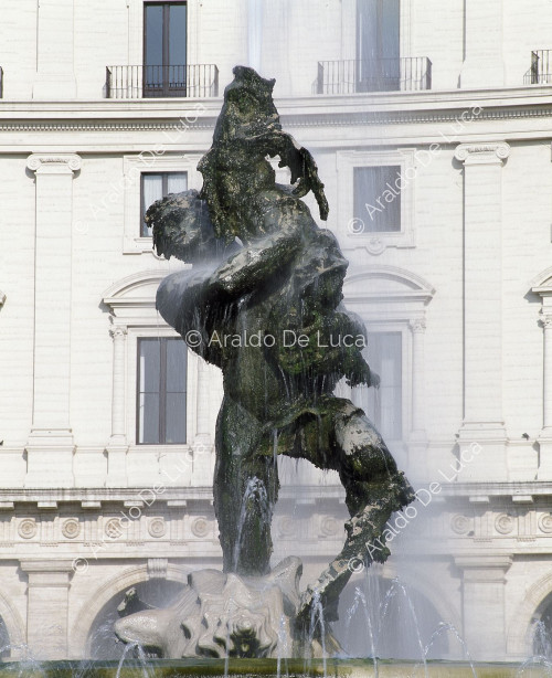 Fuente de las Náyades en la Piazza della Repubblica