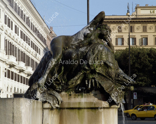 Fontaine des Naïades sur la Piazza della Repubblica