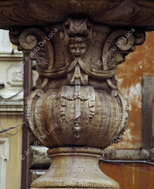 Fuente situada en la Piazza Venezia