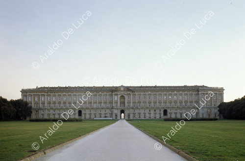 Exterior view of the Royal Palace of Caserta