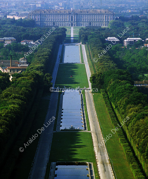 Exterior view of the Royal Palace of Caserta
