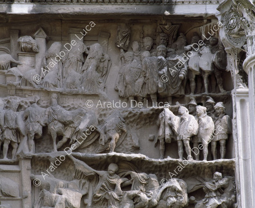 Arco de Septimio Severo. Detalle del friso