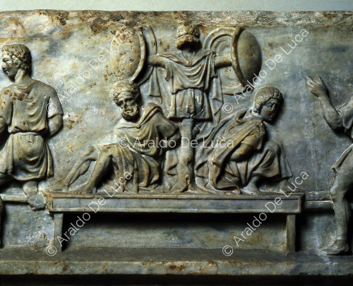 Fries: Prozession vom Tempel des Apollo Sosianus
