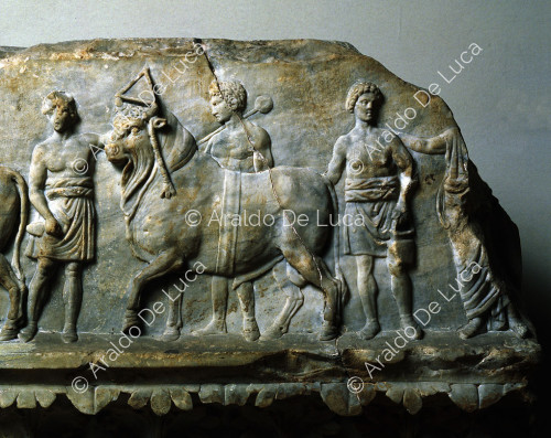 Frise : procession depuis le temple d'Apollon Sosianus