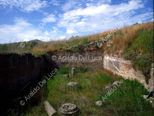 Vista de las excavaciones en el área arqueológica