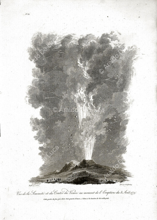 Vesuvius at the time of the eruption