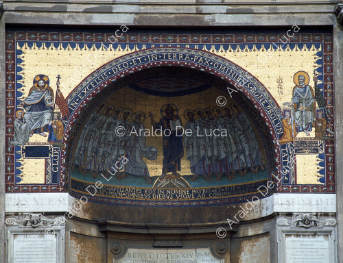Mosaik in der Apsis der Scala Santa
