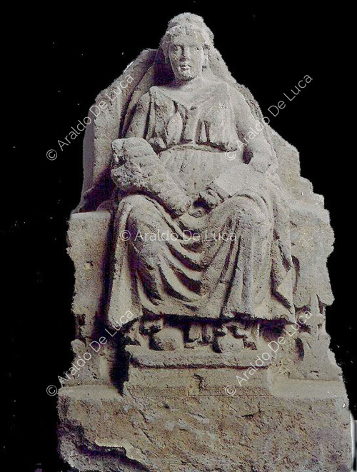Mother enthroned with child