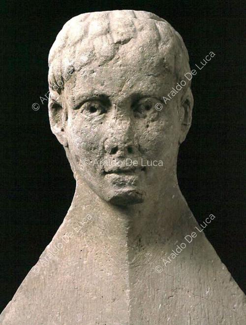 Figure of a young man