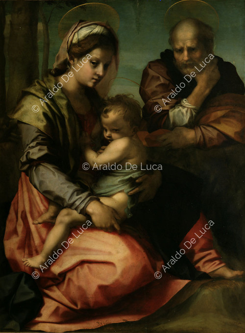 Heilige Familie mit dem heiligen Joseph, Detail