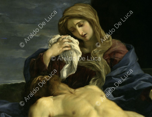 Lamentation of the Madonna on the Dead Christ, detail