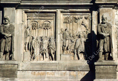 Arco de Constantino, los Quadi y los Marcomanni