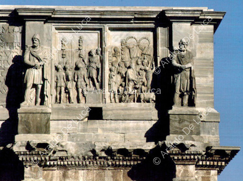 Arco de Constantino, los Quadi y los Marcomanni