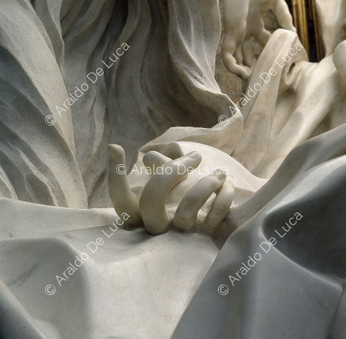 Ekstase der heiligen Theresa, Detail