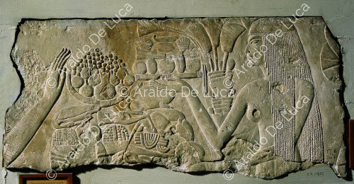Fragment of relief with offering scene