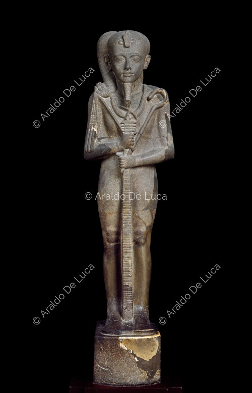 Tesoro di Tutankhamon. Il dio Khonsu con le sembianze di Tutankhamon