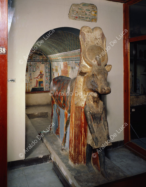 Statue von Hator mit Amenhotep II.
